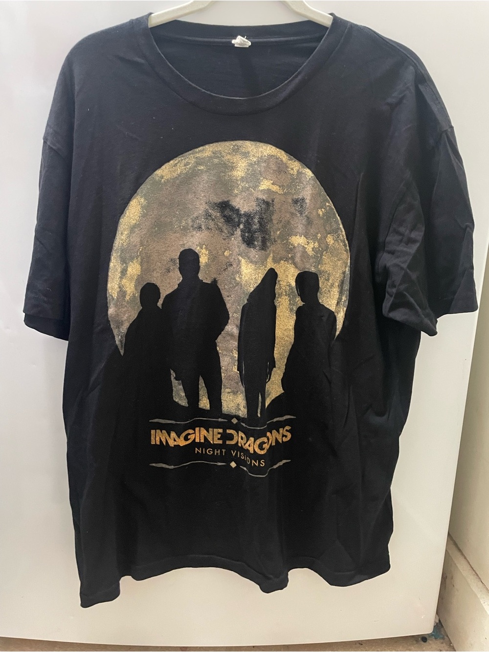 Imagine Dragons Night Visions Black 2013 Rock Band Tour Concert T Shirt Size XL